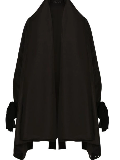 KIM taffeta Gabbana Dolce & cape DOLCE&GABBANA Women open-front 0503